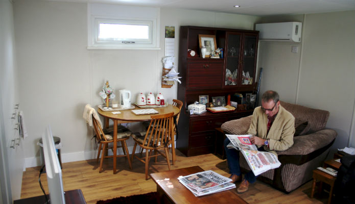 Dining area within the granny annexe