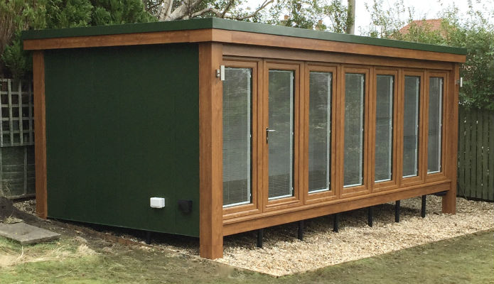 Garden Room installed in Scotland by Booths Garden Studios