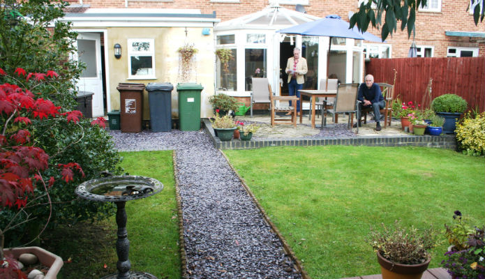 View from granny annexe towards the house